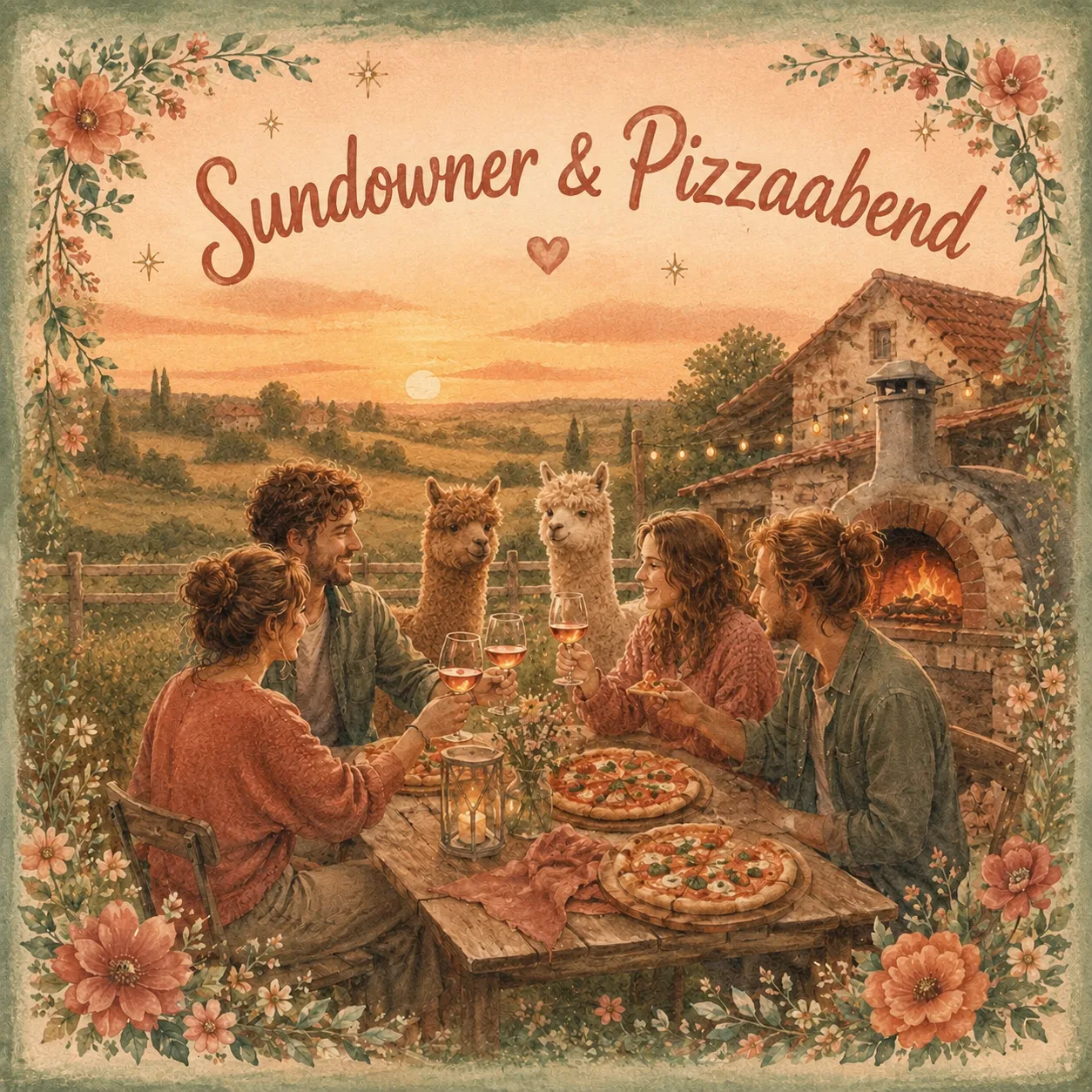 Sundowner & Pizzaabend auf der Farm